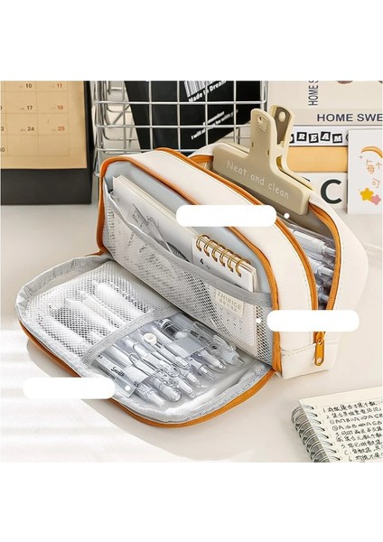 Çift Katmanlı Kalem Kutusu Büyük Kapasiteli Trousse Kalem Kutusu Okul Malzemeleri Kalemlik Sevimli Kırtasiye Estuche Escolar Kalem Kılıfı (Yurt Dışından) modelleri