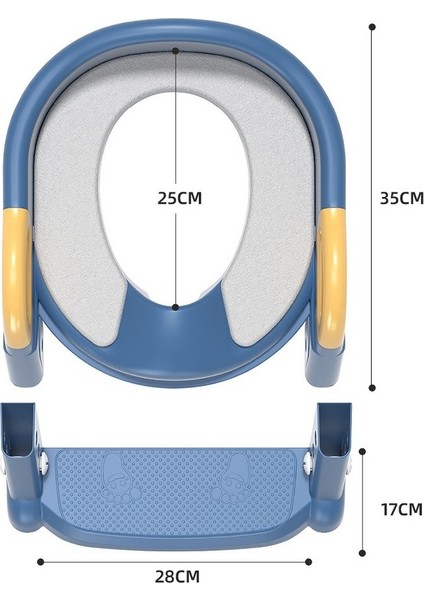 Çocuk Tuvalet Merdiveni Bebek Yardımcı Merdiven Katlanabilir Tuvalet Halkası (Pvc Ped) (Yurt Dışından) modelleri