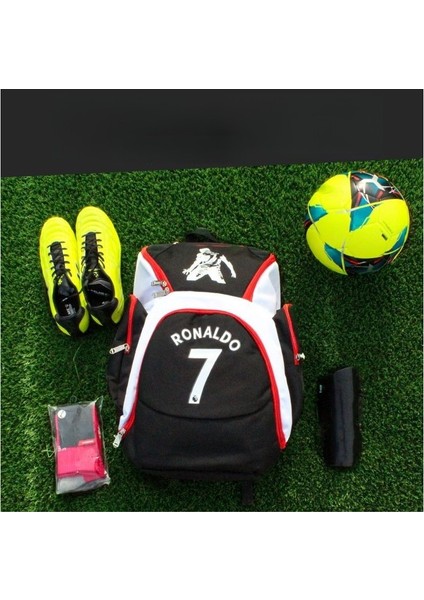 C Luo Futbol Yıldızı Spor Eğitim Ekipmanları Çantası Büyük Kapasiteli Depolama Ayakkabı Çantası, Top Çantası (Yurt Dışından)
