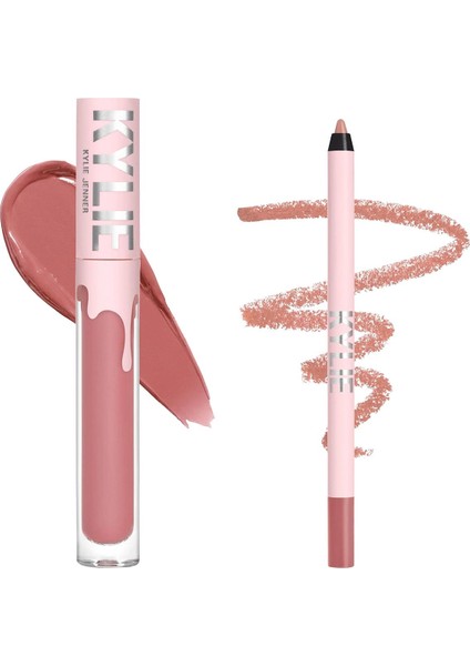 Dudak Kalemi ve Yarı Mat Likit Ruj Set 705 Charm