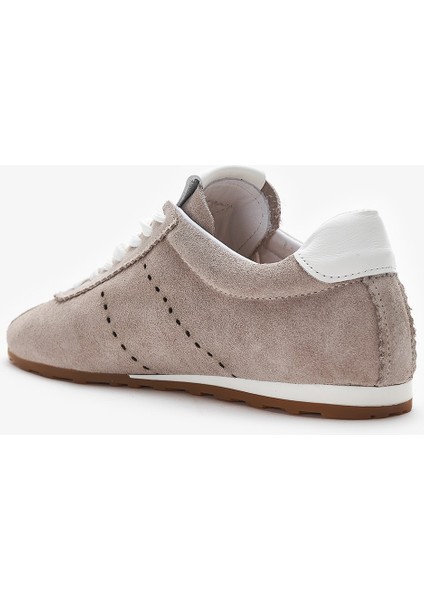 Lupin Bej Hakiki Deri Kadın Sneakers