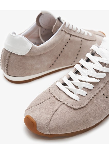 Lupin Bej Hakiki Deri Kadın Sneakers