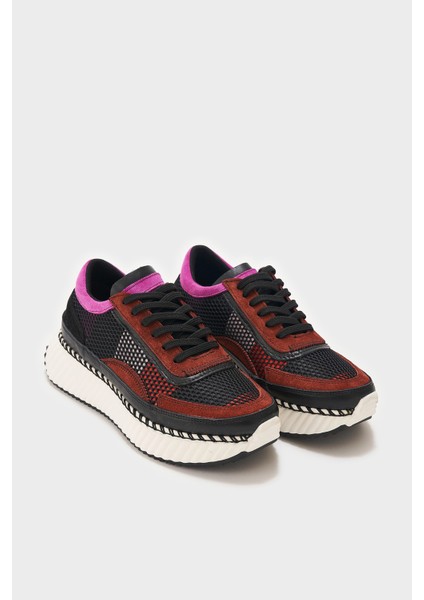 Danika Siyah Hakiki Deri Kadın Sneakers