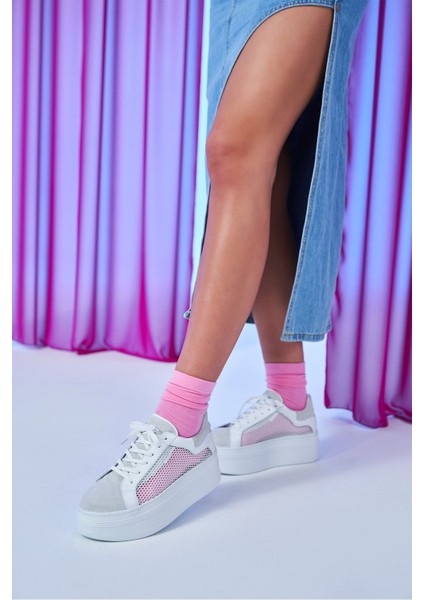 Zita Beyaz Hakiki Deri Kadın Sneakers