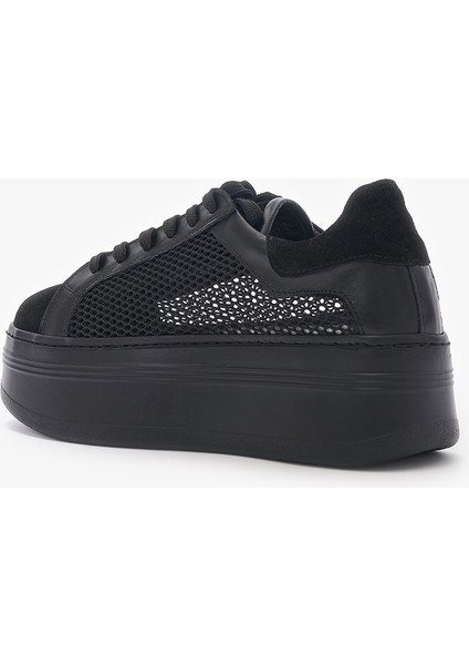 Zita Siyah Hakiki Deri Kadın Sneakers modelleri