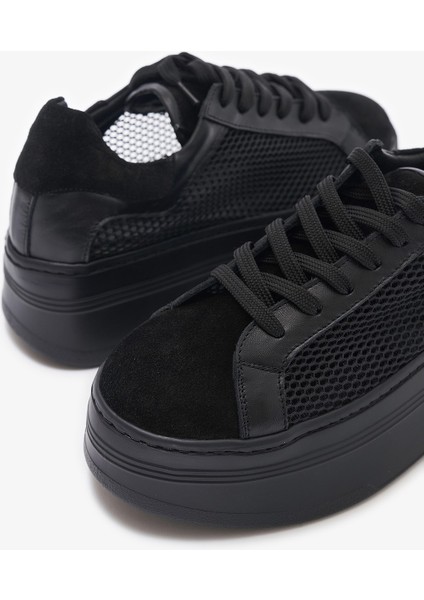Zita Siyah Hakiki Deri Kadın Sneakers indirimleri