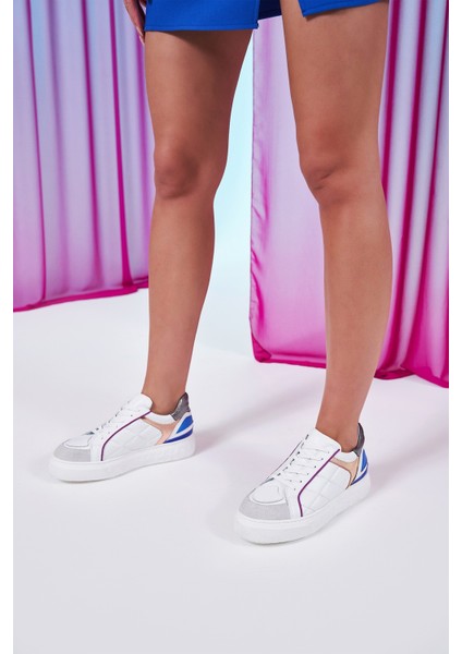 Mendy Beyaz Hakiki Deri Kadın Sneakers