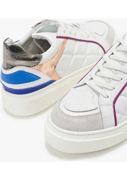 Mendy Beyaz Hakiki Deri Kadın Sneakers