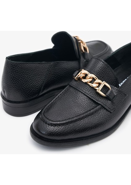 Danica Siyah Hakiki Deri Kadın Loafer indirimleri