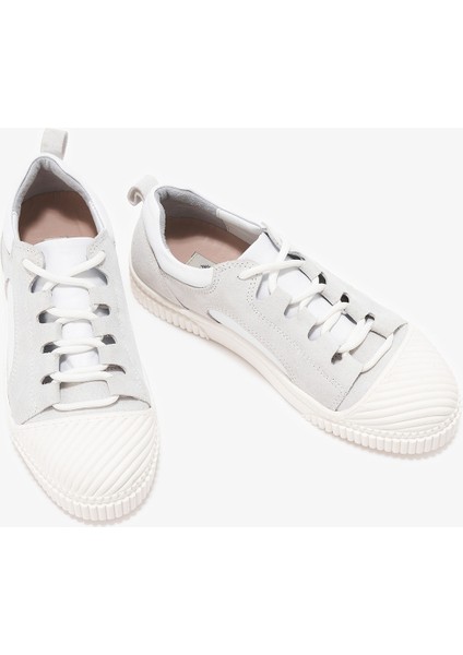Helga Beyaz Hakiki Deri Kadın Sneakers