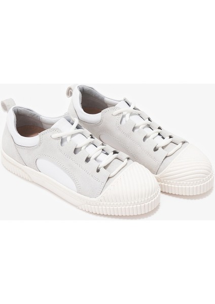 Helga Beyaz Hakiki Deri Kadın Sneakers
