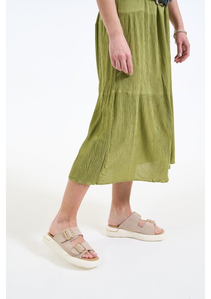 Timado Bej Hakiki Deri Kadın Terlik fiyatları