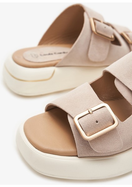 Timado Bej Hakiki Deri Kadın Terlik indirimleri