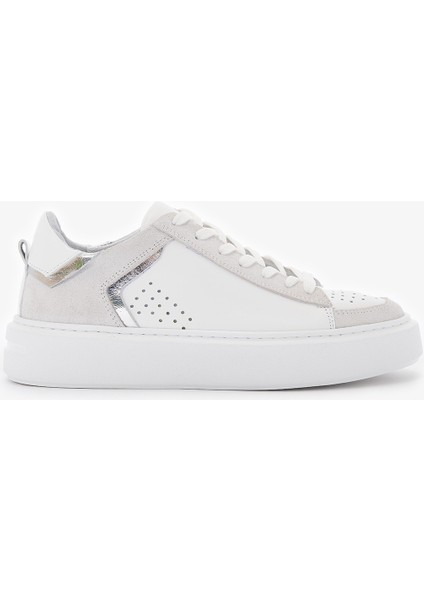 Aline Beyaz Hakiki Deri Kadın Sneakers
