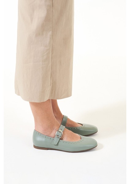 Ruby Kazan Yeşili Hakiki Deri Kadın Babet fiyatları