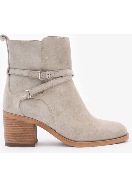 Anais Bej Hakiki Deri Kadın Topuklu Bot