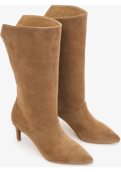 Carla Sigaro Hakiki Deri Kadın Topuklu Çizme fırsatları