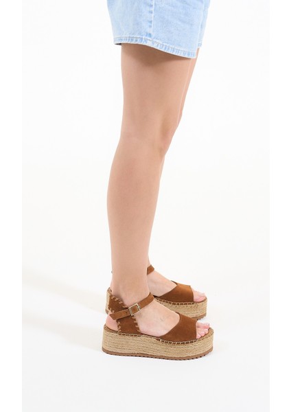 Calas Taba Hakiki Deri Kadın Espadril Sandalet fiyatları