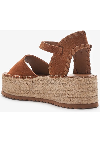 Calas Taba Hakiki Deri Kadın Espadril Sandalet modelleri
