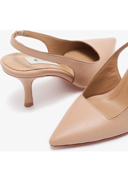 Jona Nude Hakiki Deri Kadın Topuklu Ayakkabı indirimleri