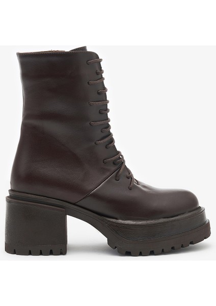 Phoebe Kahverengi Hakiki Deri Kadın Bot