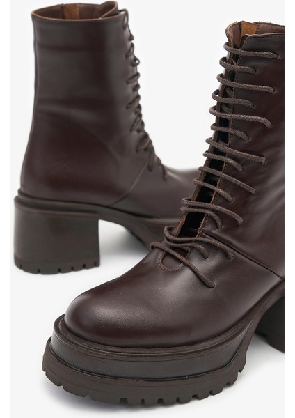 Phoebe Kahverengi Hakiki Deri Kadın Bot indirimleri