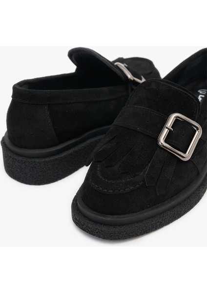 Livia Siyah Süet Deri Kadın Loafer indirimleri