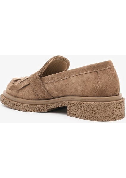 Livia Sigaro Süet Deri Kadın Loafer modelleri