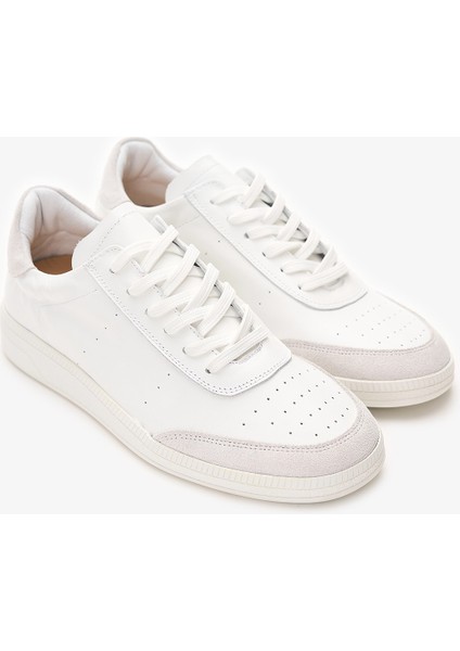 Cosmos Beyaz Hakiki Deri Kadın Sneakers