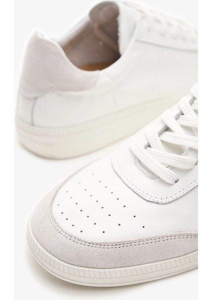 Cosmos Beyaz Hakiki Deri Kadın Sneakers