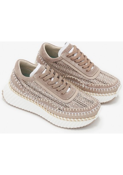 Ares Nude Hakiki Deri Kadın Sneakers fırsatları
