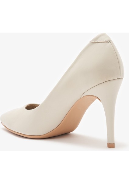 Gala Bej Hakiki Deri Kadın Topuklu Ayakkabı modelleri