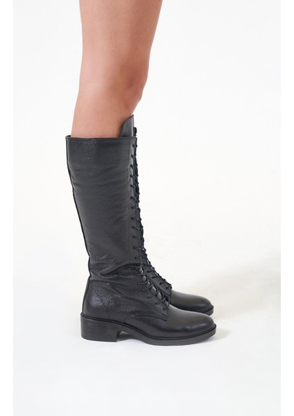 Melos Siyah Hakiki Deri Kadın Çizme fiyatları