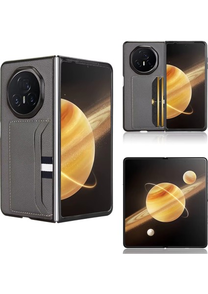 Honor Magic V3 Kartlıklı Deri Kaplama KILIF-AL5120