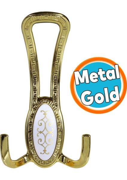 Metal Portmanto Vestiyer Duvar Dolap Elbise Mobilya Kapı Askısı Askılığı Askılık Gold Altın