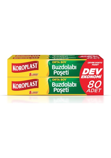 Orta Boy Buzdolabı Poşeti 80’li Ekonomik Paket