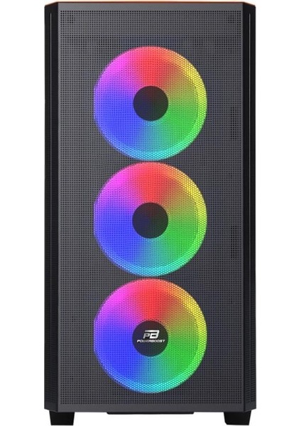 PB-P2252BO USB 3.0 Mesh Ring Argb Fan M-Atx Turuncu Kasa fiyatları