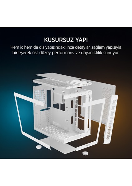 Stark S800 4xargb Temperli Cam Atx Beyaz Gaming (Oyuncu) Kasa