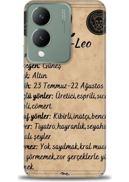 Vivo Y17S Kılıf Hd Baskılı Kılıf + Seramik Tam Kaplayan Ekran Koruyucu 475