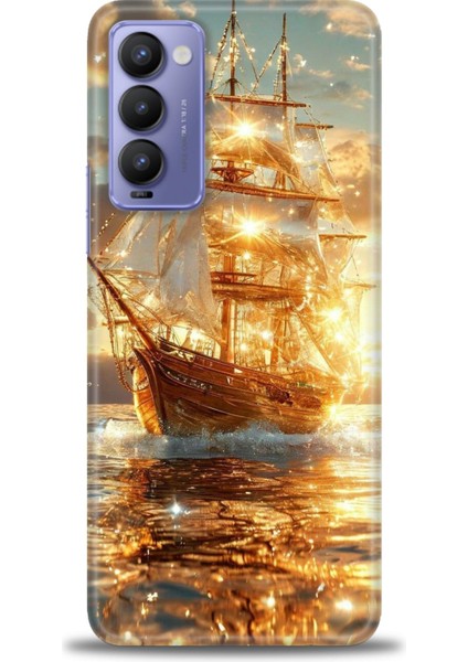 Tecno Camon 18P Kılıf Hd Baskılı Kılıf + Seramik Tam Kaplayan Ekran Koruyucu 234