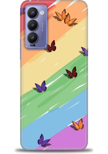 Tecno Camon 18P Kılıf Hd Baskılı Kılıf + Seramik Tam Kaplayan Ekran Koruyucu 420