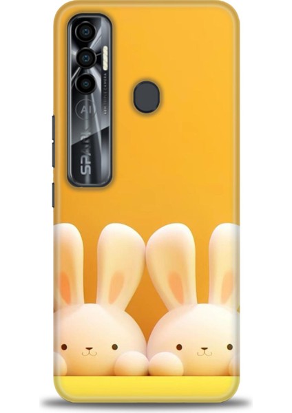 Tecno Spark 7 Pro Kılıf Hd Baskılı Kılıf + Seramik Tam Kaplayan Ekran Koruyucu 78