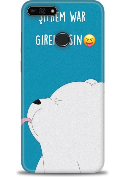 Huawei Honor 7A Kılıf Hd Baskılı Kılıf + Seramik Tam Kaplayan Ekran Koruyucu 152