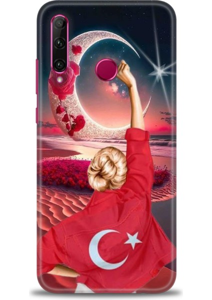 Huawei Honor 20 Lite Kılıf Hd Baskılı Kılıf + Seramik Tam Kaplayan Ekran Koruyucu 249
