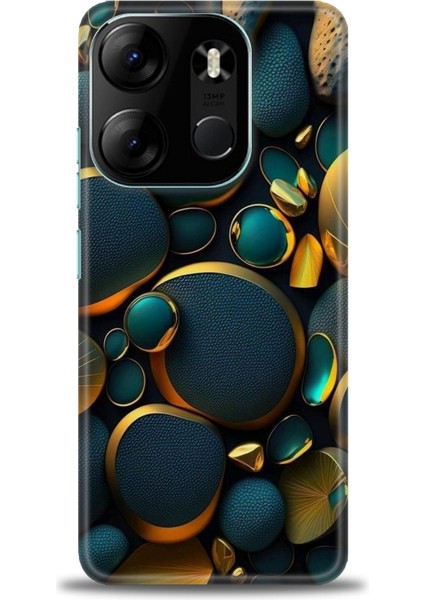 Tecno Spark Go 2023 Kılıf Hd Baskılı Kılıf + Seramik Tam Kaplayan Ekran Koruyucu 345