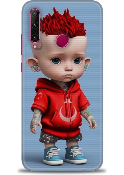 Huawei Honor 20 Lite Kılıf Hd Baskılı Kılıf + Seramik Tam Kaplayan Ekran Koruyucu 242
