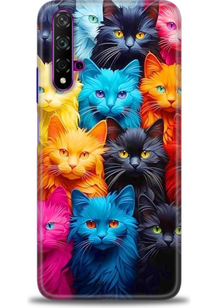 Huawei Nova 5t Kılıf Hd Baskılı Kılıf + Seramik Tam Kaplayan Ekran Koruyucu 70