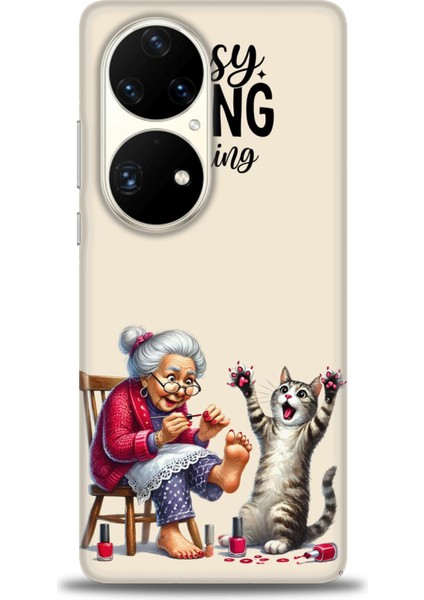 Huawei P50 Pro Kılıf Hd Baskılı Kılıf + Seramik Tam Kaplayan Ekran Koruyucu 44