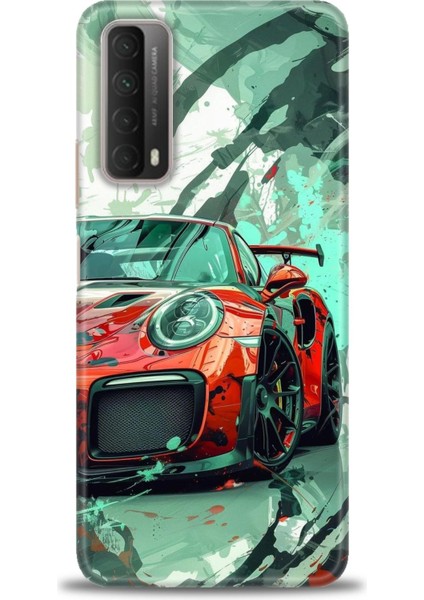 Huawei P Smart 2021 Kılıf Hd Baskılı Kılıf + Seramik Tam Kaplayan Ekran Koruyucu 109