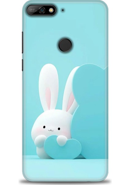 Huawei Y7 2018 Kılıf Hd Baskılı Kılıf + Seramik Tam Kaplayan Ekran Koruyucu 73